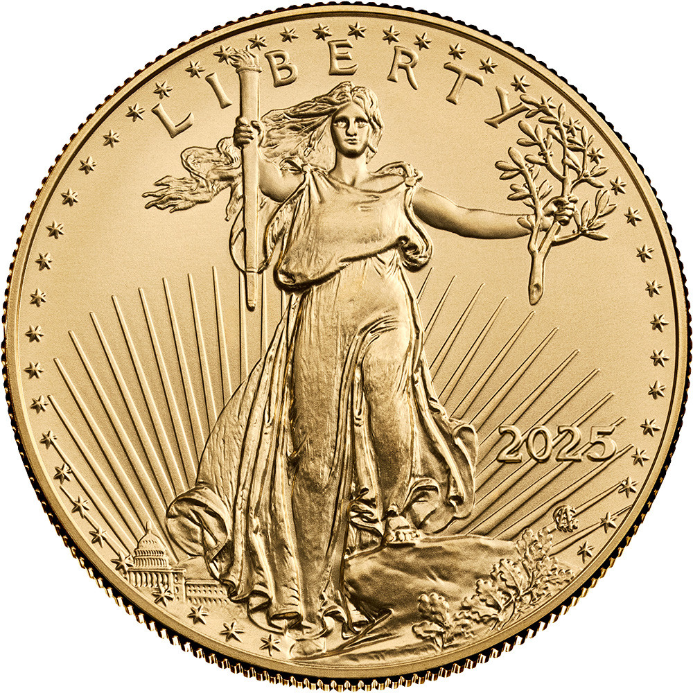 Gold American Eagle — front (obverse), representative 2025 image