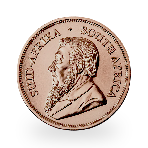 1 oz Gold South African Krugerrand — pictured 2026 BU obverse