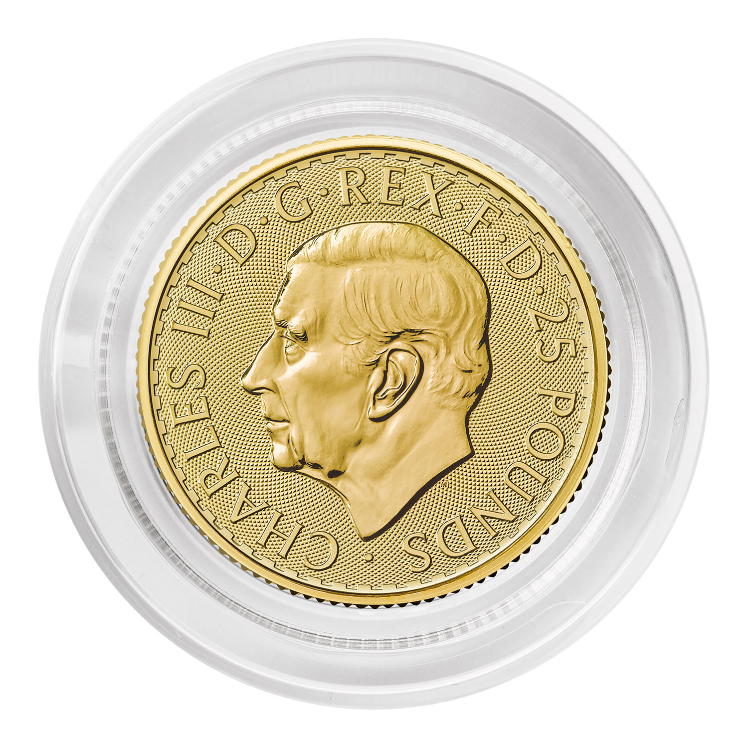1/4 oz Gold Britannia — pictured 2026 BU obverse