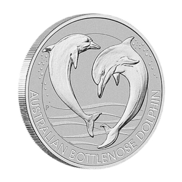 2019 1/3 oz Platinum Australian Bottlenose Dolphin — reverse image