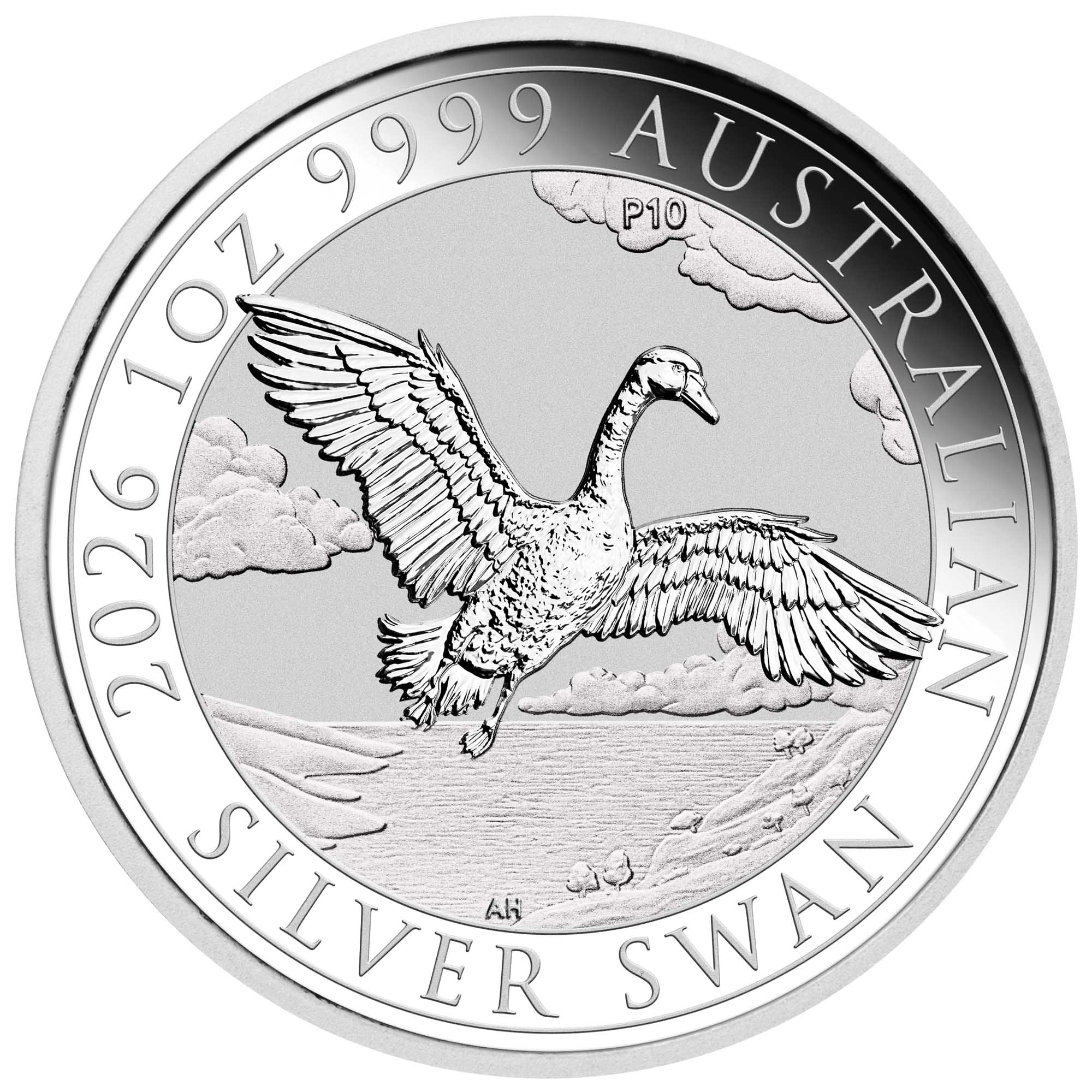 2026 1 oz Silver Australian Swan — reverse image