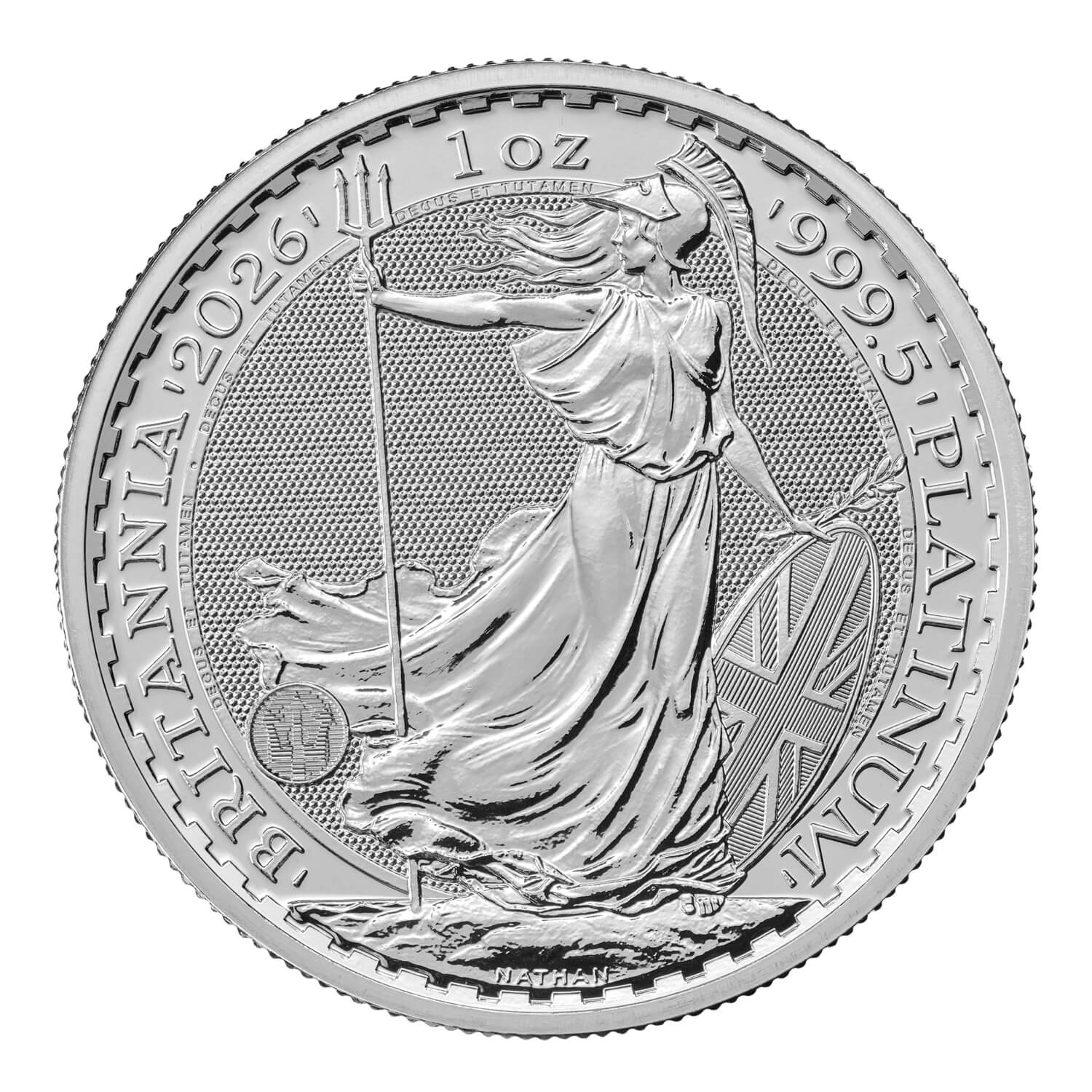Platinum Britannia — back (reverse), representative 2026 image