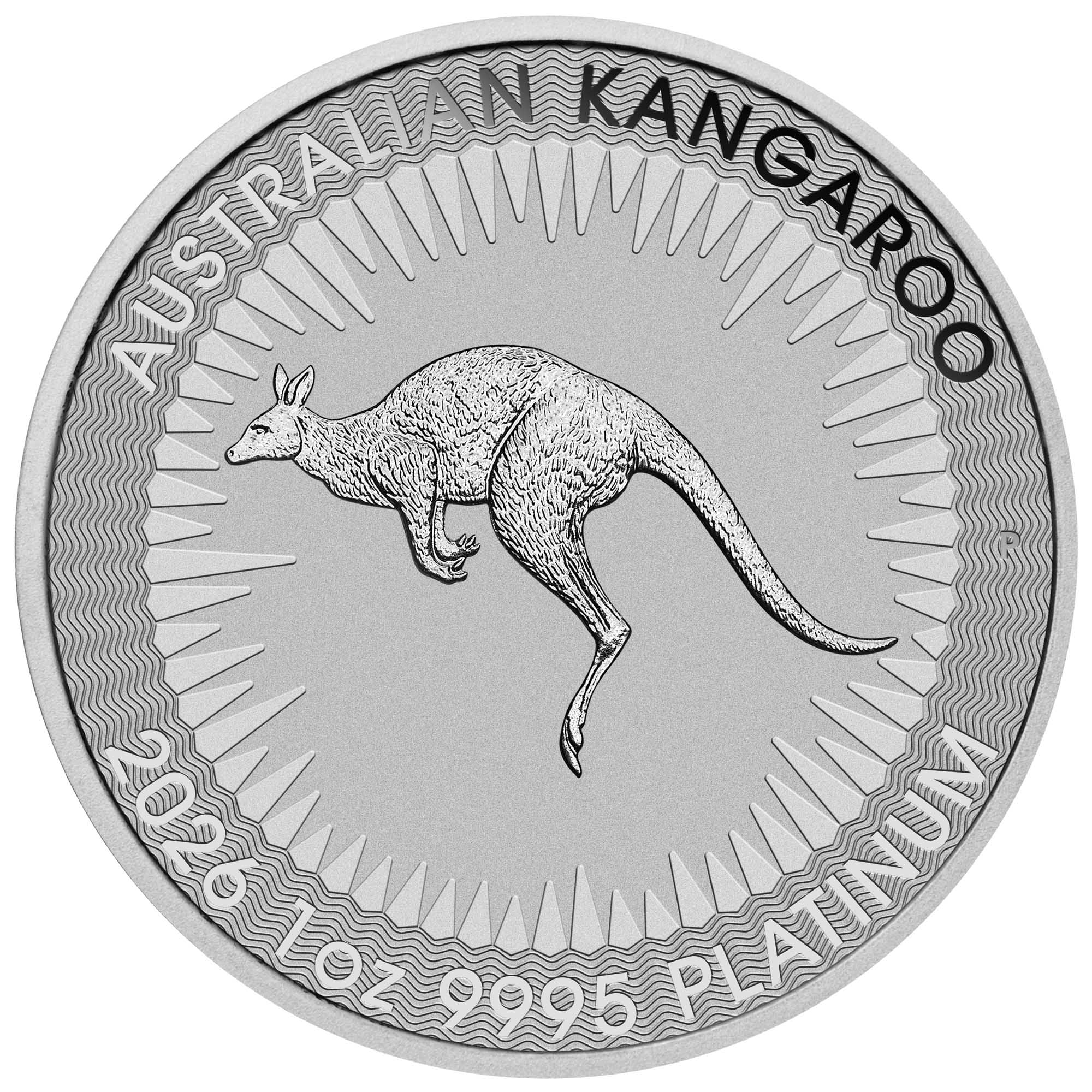 Platinum Australian Kangaroo — back (reverse), representative 2026 image