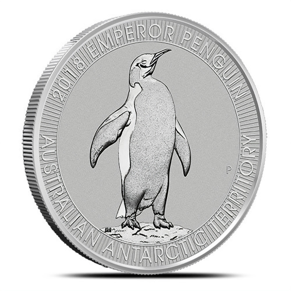 2018 1/3 oz Platinum Australian Emperor Penguin — reverse image