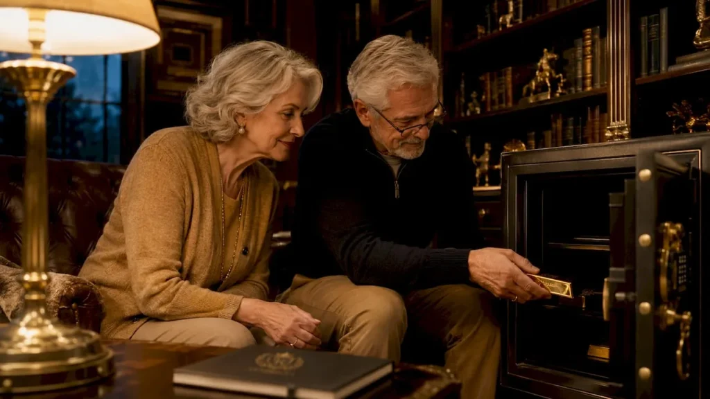 Retired couple storing gold in home safe