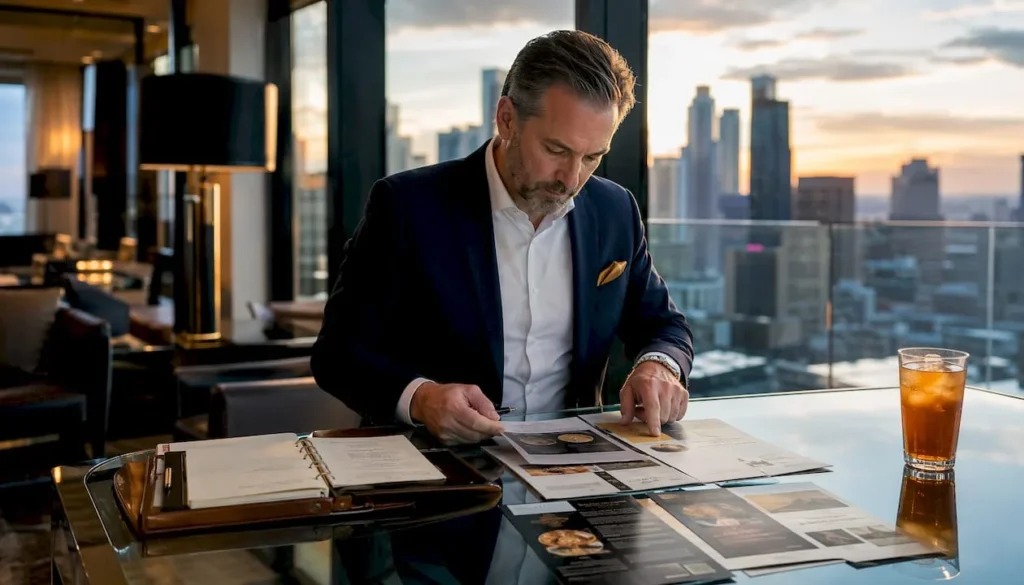 Financial advisor reviewing gold IRA comparisons