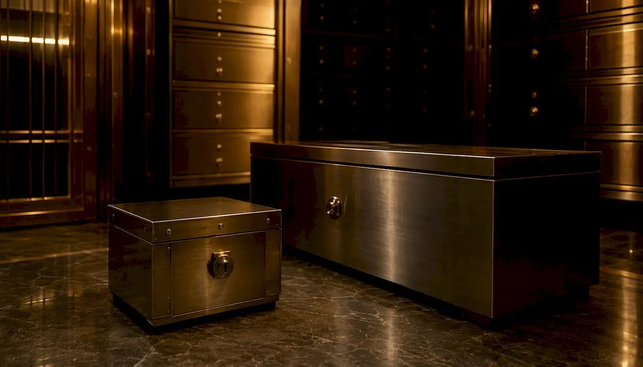 Segregated and commingled precious metal storage containers