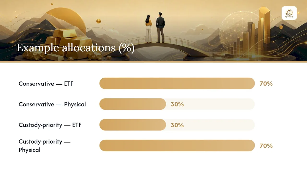 How to Decide Between Physical Gold and a Gold ETF — overview diagram
