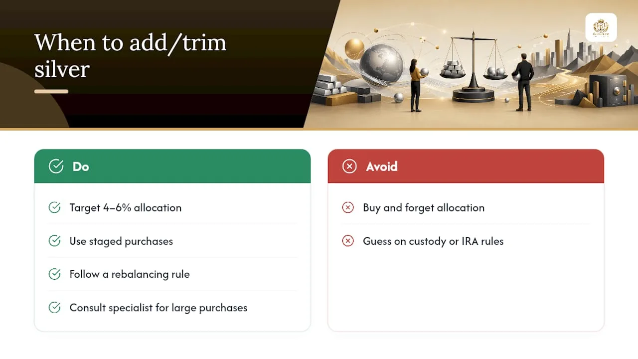 When Should You Add or Trim Silver in Your Portfolio? — overview diagram