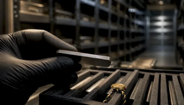 Palladium bullion secured in an approved depository