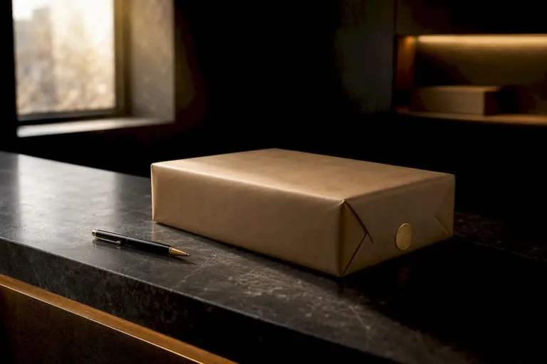 Unbranded parcel prepared for discreet delivery