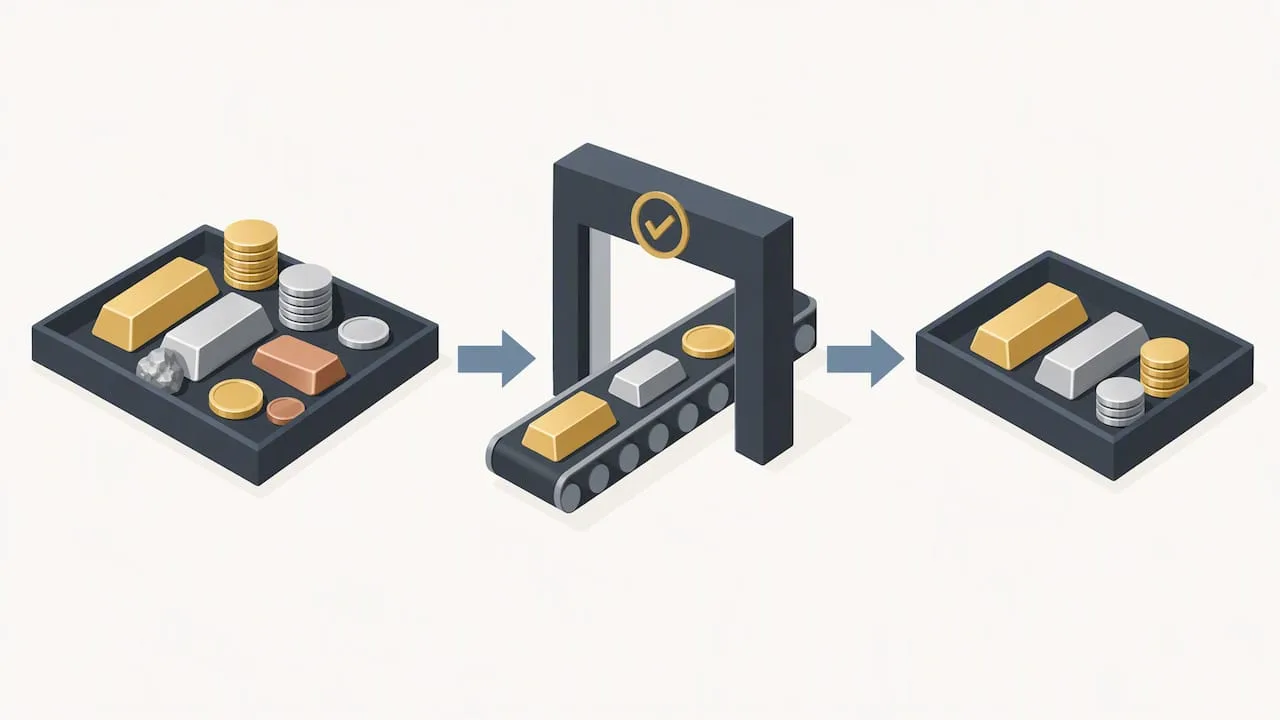 Precious metals moving through IRA eligibility check