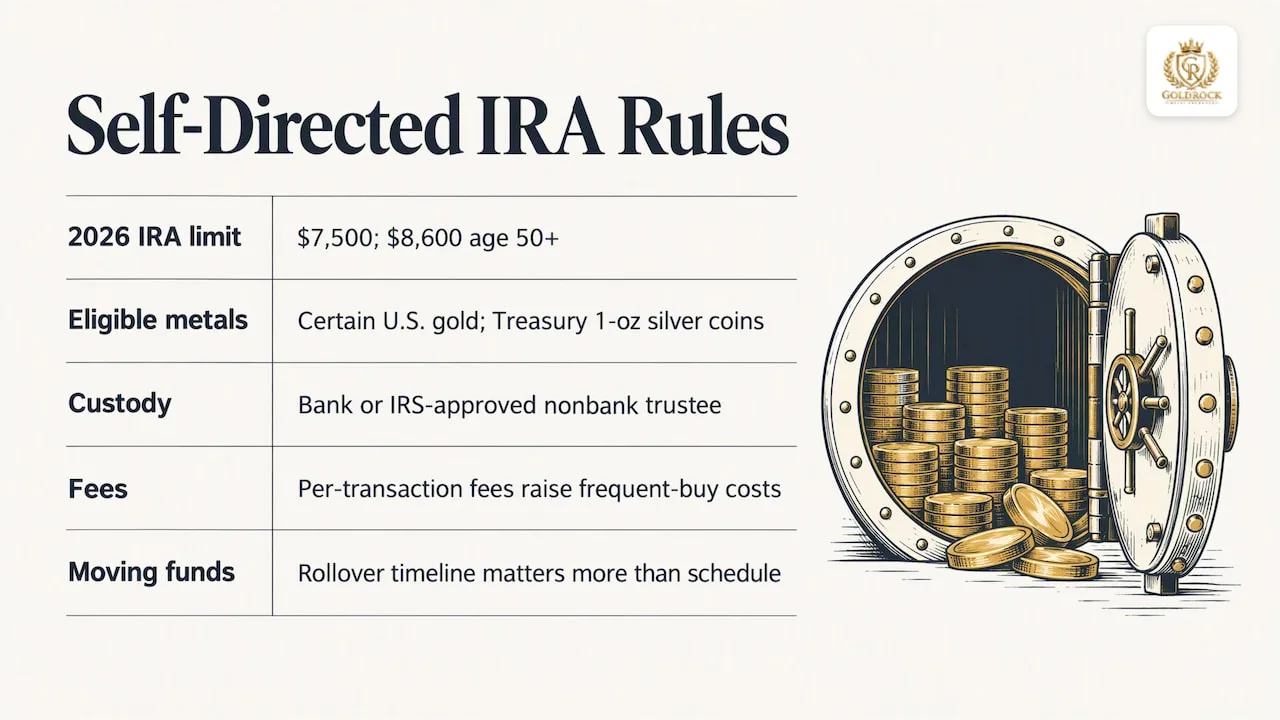 Using a schedule inside a self-directed IRA — overview diagram