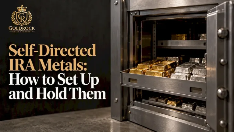 Bullion stored inside a secure depository