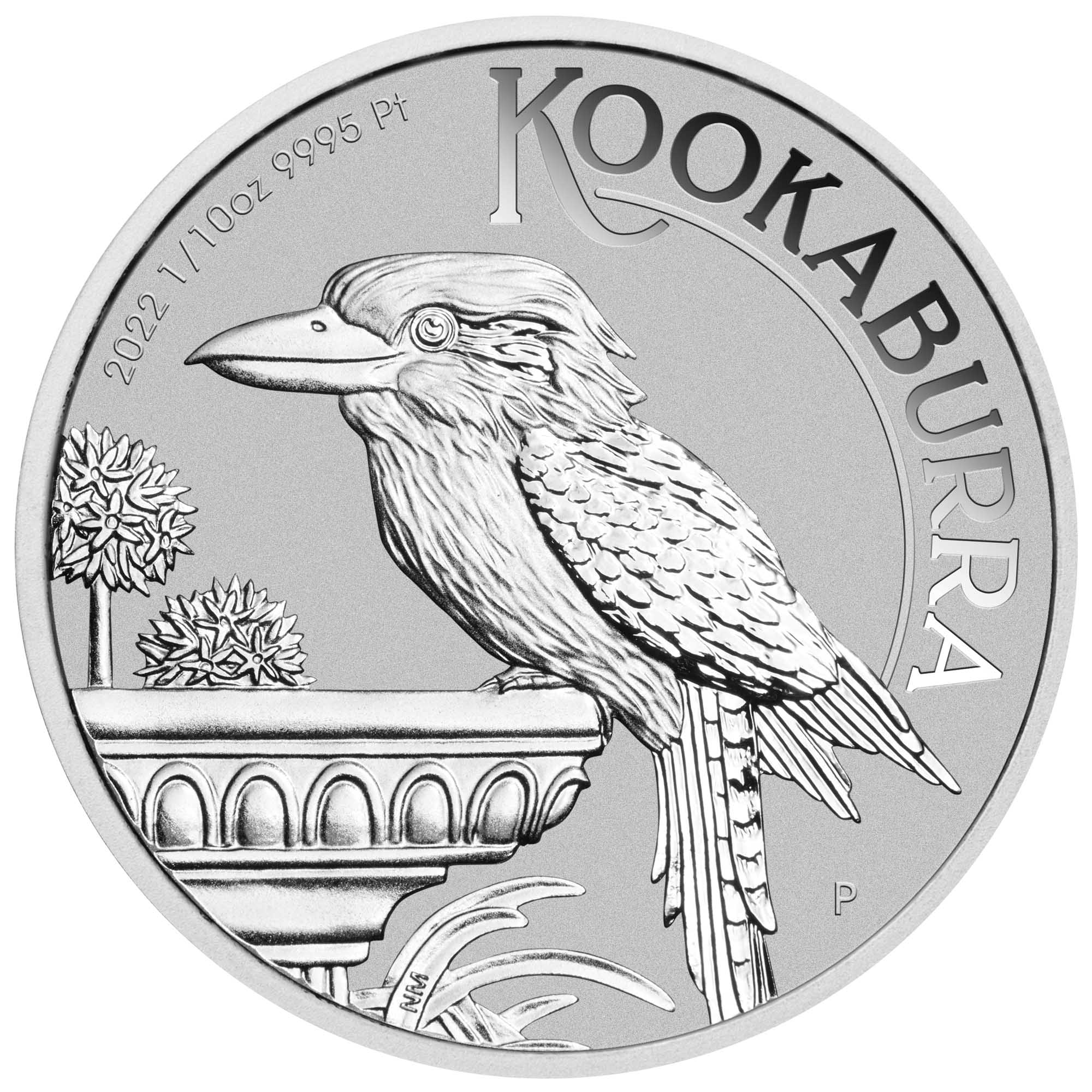 1/10 oz Platinum Australian Kookaburra — real coin image