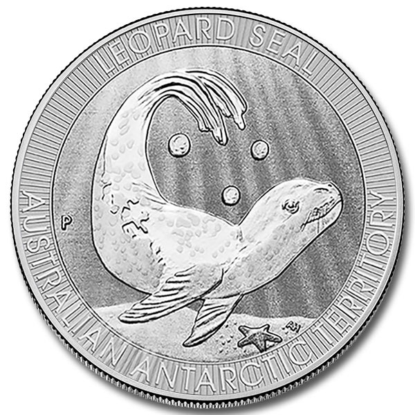 2020 1/3 oz Platinum Australian Leopard Seal — reverse image