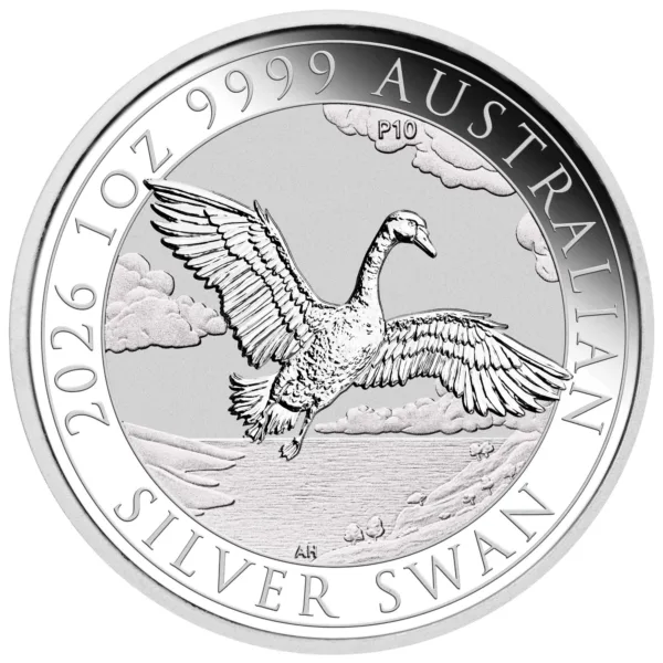 2026 1 oz Silver Australian Swan — reverse image