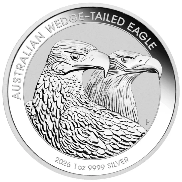 2026 1 oz Silver Australian Wedge-tailed Eagle — reverse image